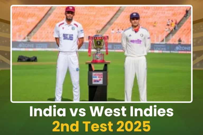 India vs West Indies 2nd Test 2025