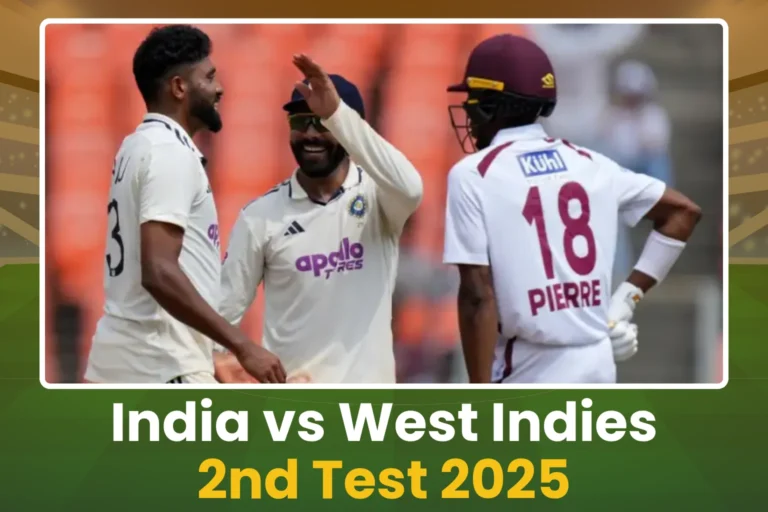 India vs West Indies 2nd Test 2025 Know Everything