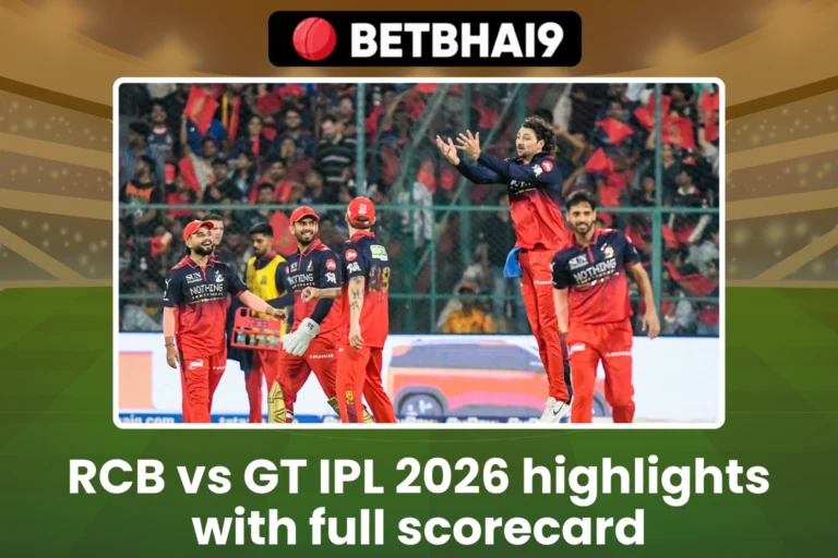 RCB vs GT IPL 2026 highlights with full scorecard