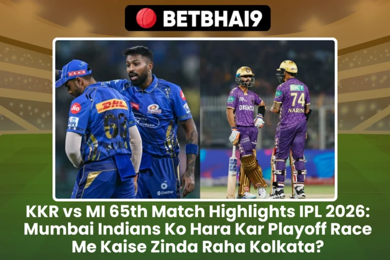 KKR vs MI 65th Match