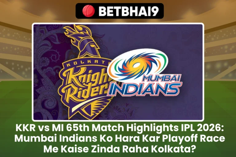 KKR vs MI 65th Match Highlights IPL 2026 Mumbai Indians Ko Hara Kar Playoff Race Me Kaise Zinda Raha Kolkata