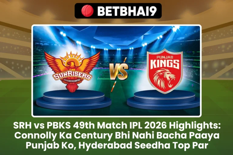 SRH vs PBKS 49th Match IPL 2026 Highlights